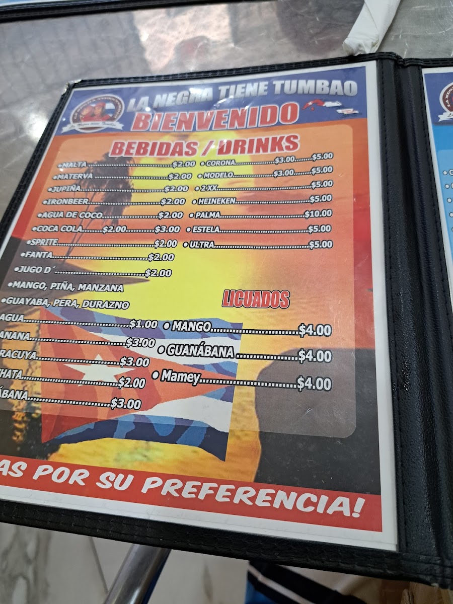 La Negra Tiene Tumbao Menu - Image 5